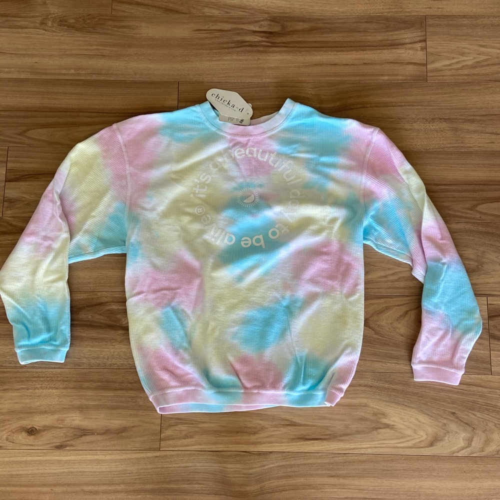 Whitney Simmons; Tie Dye Corded Crew